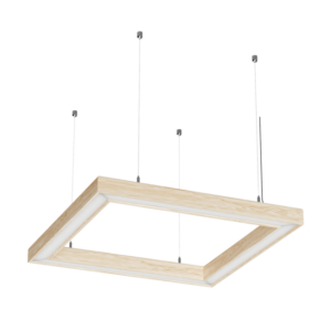 eclairage suspendu en bois chêne suspension deco LED