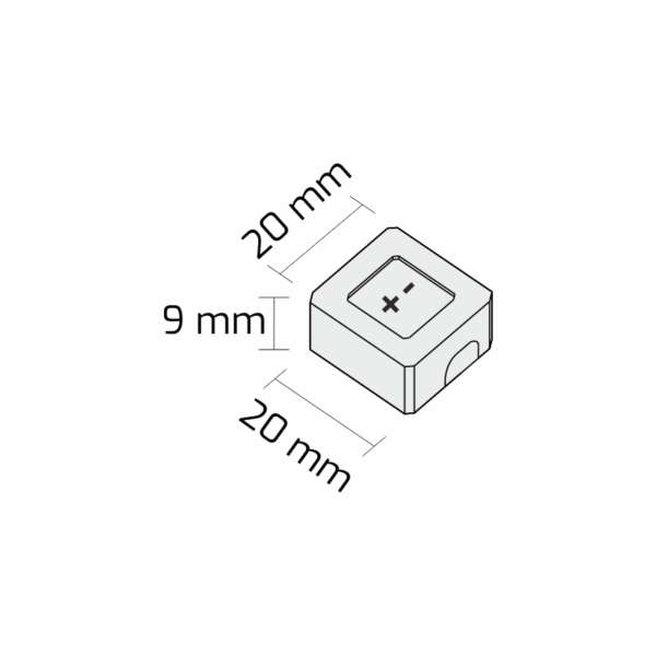 connectiquesans cable pour rail d'éclairage led pour rayons destiné à alimenter les divers sorties de câbles alimentant les différentes longueurs de LED . Eclairage pour rayons tablettes rayonnages