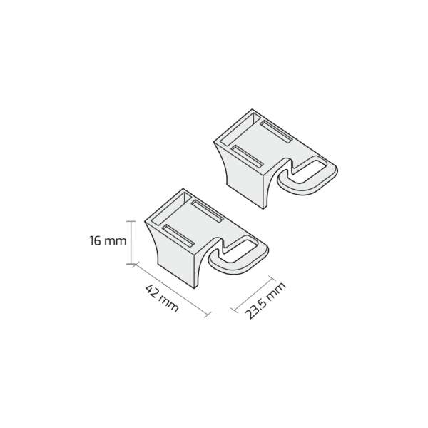 Redresseur de cable pour systeme de rail d'alimentation d'eclairage pour rayons tablettes linéaires