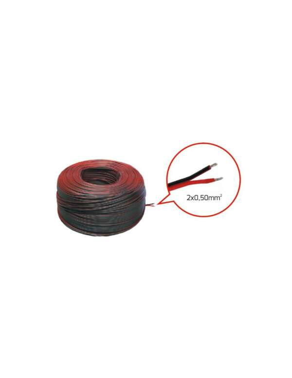 bobine de câble de 100m 2 x 0.50 mm²