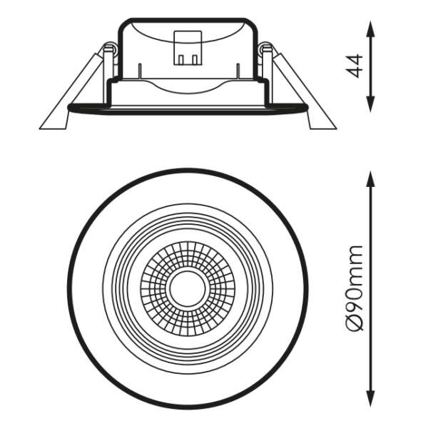 spot led orientable 7w dimmable coupure de phase triac