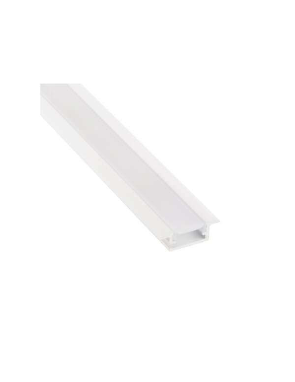 profile led aluminium finition blance encastrable