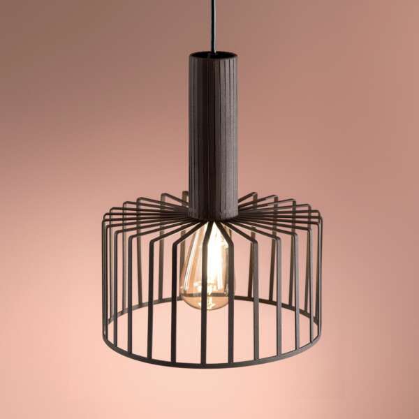 Lustre suspension dayton en métal bronze 25 cm – Image 2