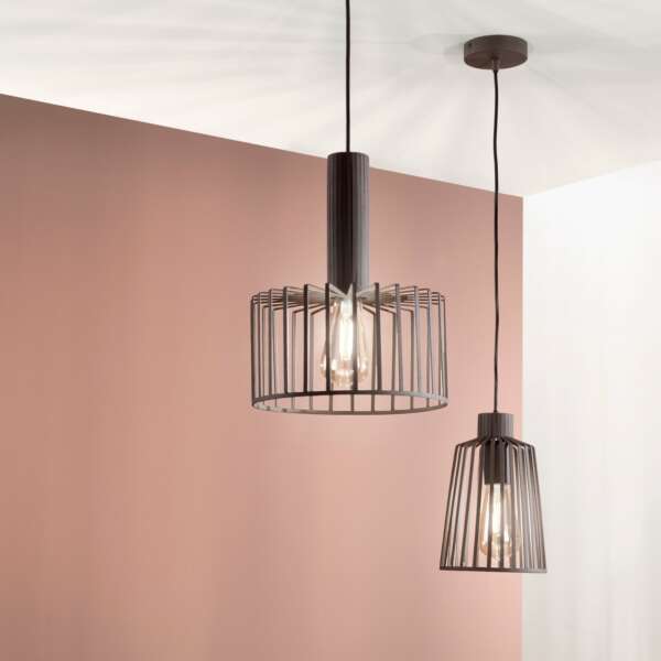 Lustre suspension dayton en métal bronze 25 cm – Image 3