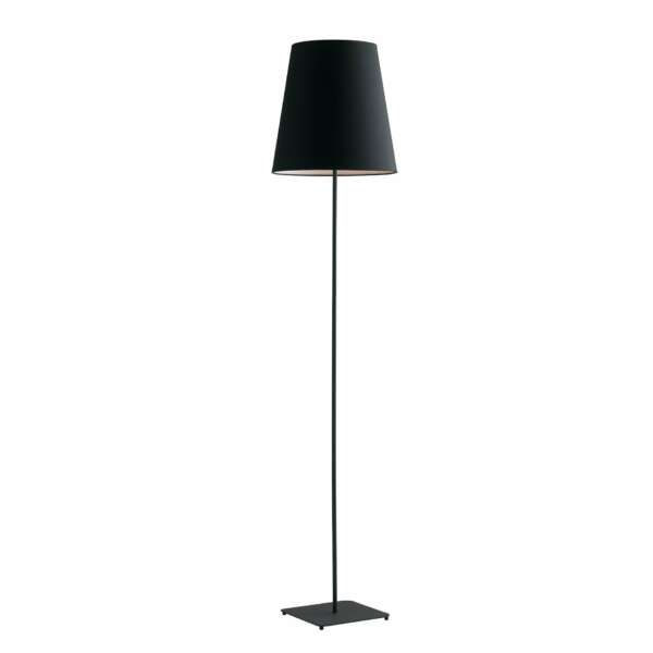 Lampadaire elvis en métal noir avec abat-jour en tissu 155 cm