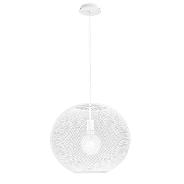 Lampe à suspension esedra en métal blanc