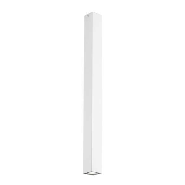 Plafonnier carré fluke en métal blanc 75cm