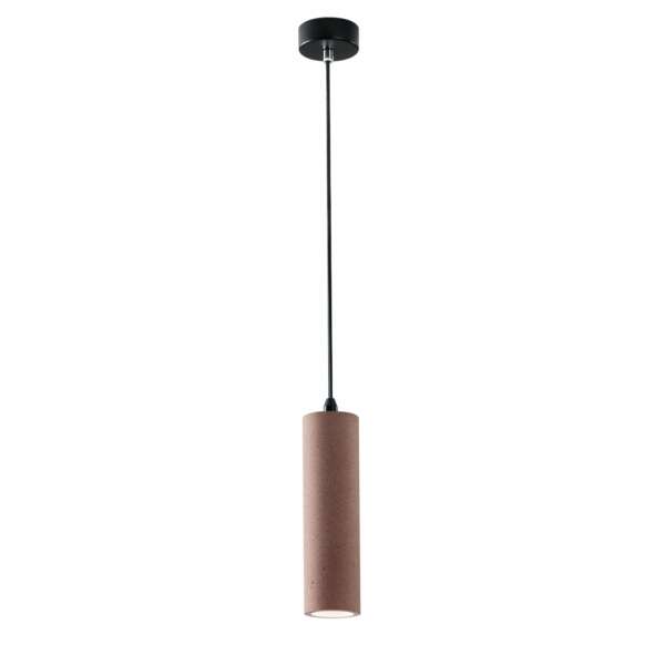 Suspension kruk cylindrique en béton marron