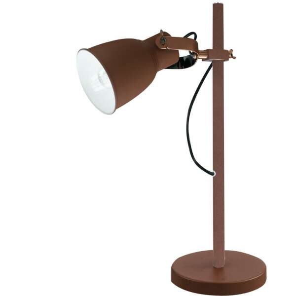 Lampe de table legend en métal bronze finitions cuivre