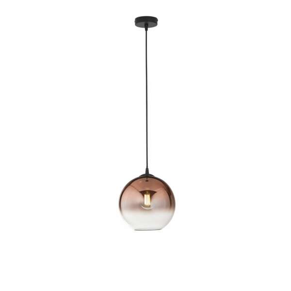 Lampe à suspension marte en verre cuivré avec structure métallique 25 cm