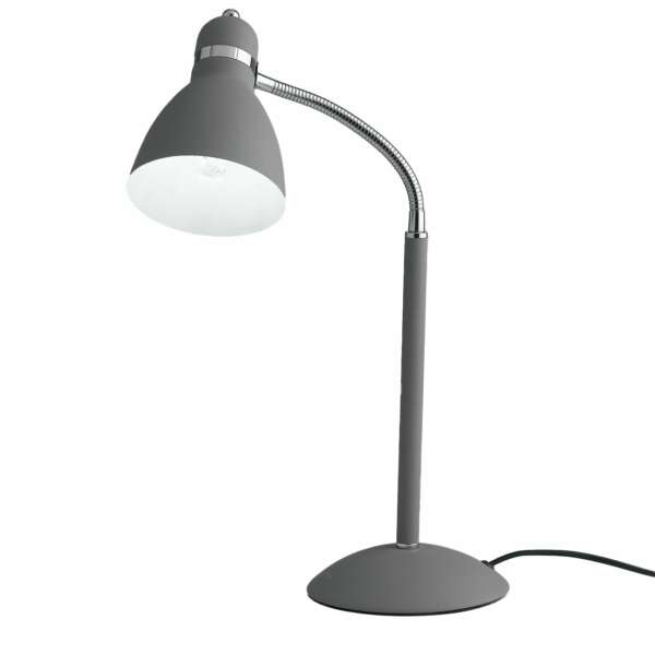 Lampe de table people en métal gris avec diffuseur orientable