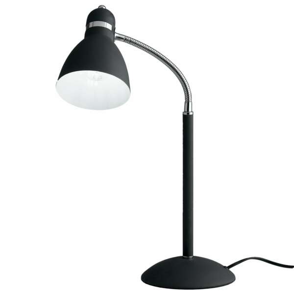 Lampe de table people en métal noir avec diffuseur orientable