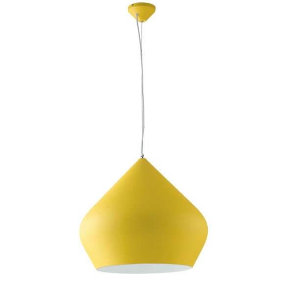 Lustre suspension tholos en métal jaune