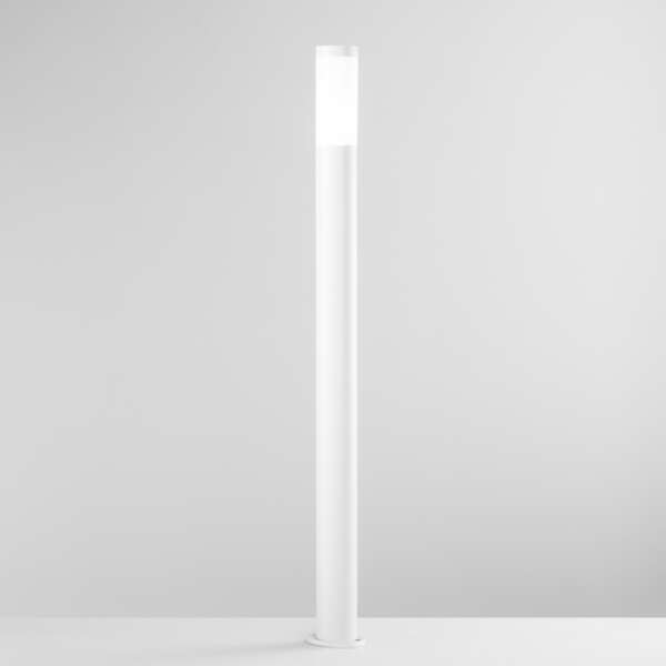 Borne d'extérieur tokyo en acier blanc 110 cm. IP44 – Image 2