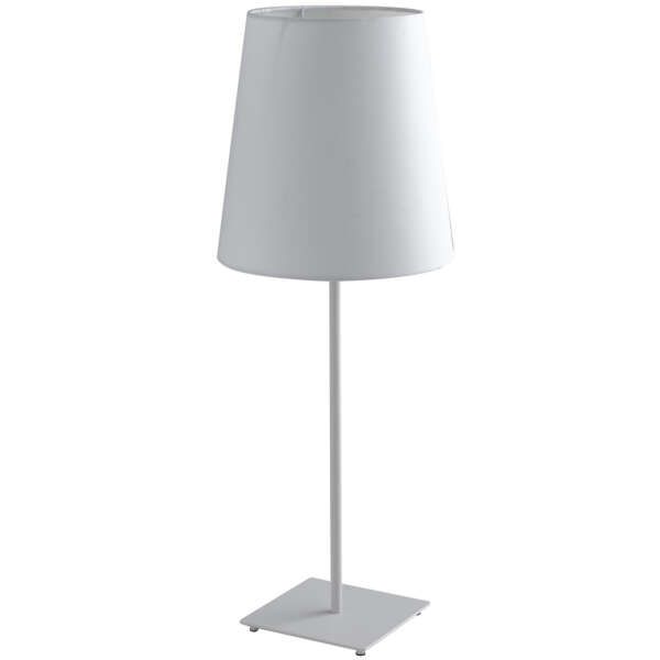 Lampe de table elvis en métal blanc avec abat-jour en tissu 64 cm