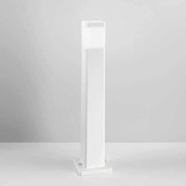 Borne LED carrée blanche focus en polycarbonate gu10 – Image 2