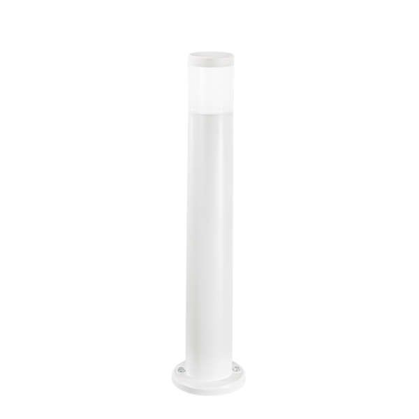 Borne d'extérieur ronde focus en polycarbonate blanc gu10 77,2cm