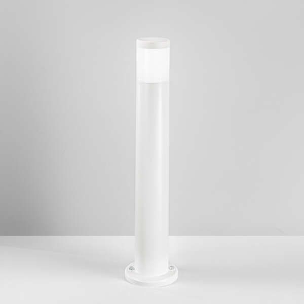 Borne d'extérieur ronde focus en polycarbonate blanc gu10 77,2cm – Image 2