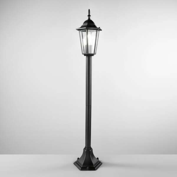 Borne d'extérieur noire milano avec diffuseur en verre 105 cm. IP44 – Image 2