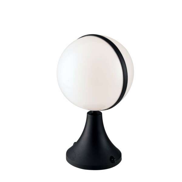 Luminaire extérieur orbit noir avec diffuseur blanc (1xE27) IP44