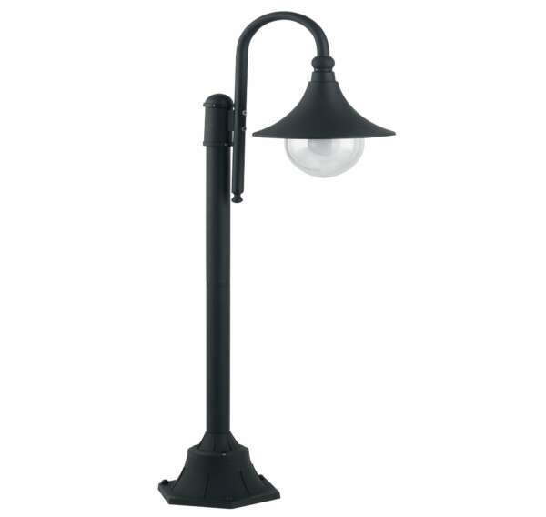 INTEC Borne extérieure noire PAVIA (1xE27) IP44 (Bornes extérieures LED / Éclairage extérieur LED)