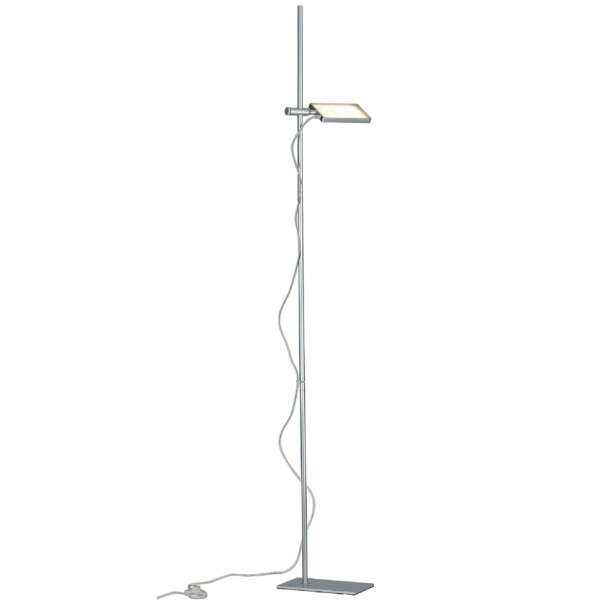 Lampadaire LED book en aluminium gris avec diffuseur orientable 18w 3200k