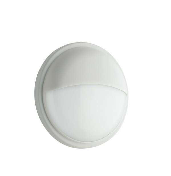 Plafonnier extérieur LED rond ever avec couvercle blanc 4000k 22 cm