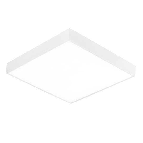 Plafonnier LED klio carré blanc 64,8w lumière naturelle 40 cm