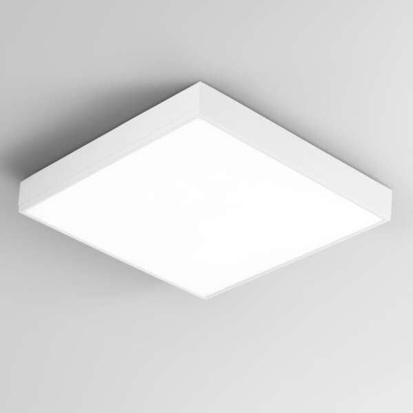 Plafonnier LED klio carré blanc 64,8w lumière naturelle 40 cm – Image 2