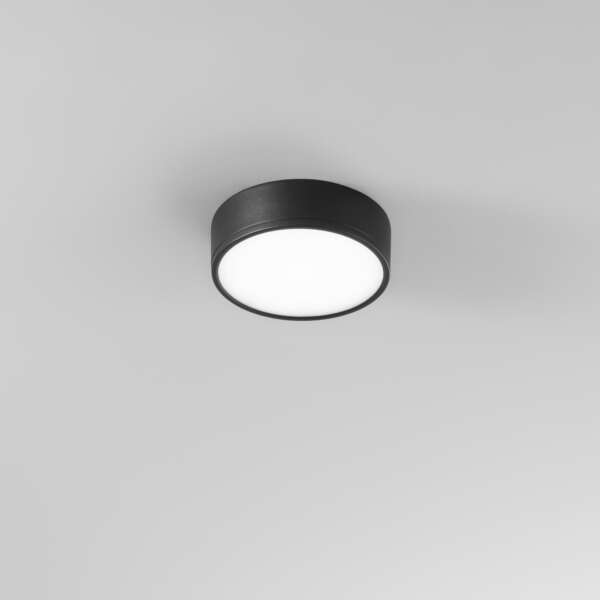 Plafonnier LED rond noir klio 22w 4000k (lumière naturelle) 17 cm – Image 2