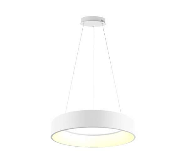 Lampe à suspension LED noah en aluminium blanc 60w avec fonction CCT 60 cm