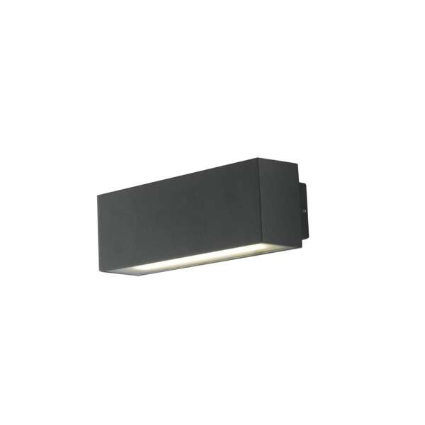 Applique d'extérieur LED agera en aluminium noir 2x8w 4000k 18 cm