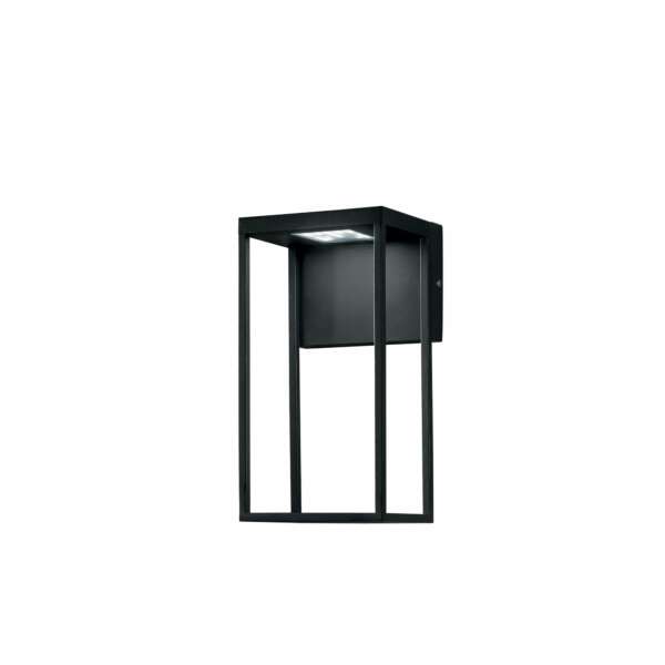 Applique d'extérieur LED gris en aluminium noir 12w lumière chaude ou naturelle