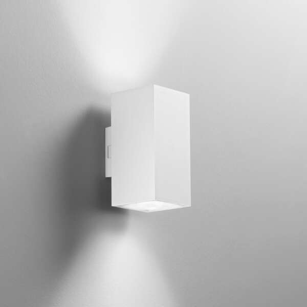 Applique d'extérieur LED polo carrée blanche 8W à lumière chaude et naturelle – Image 2