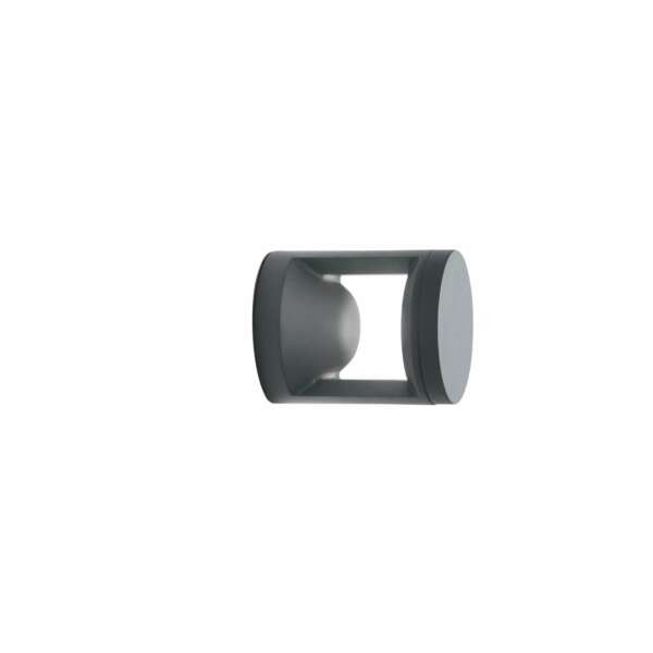 Applique d'extérieur LED wami en aluminium anthracite 10w à lumière chaude et naturelle