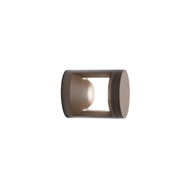 Applique murale d'extérieur LED wami en aluminium bronze 10w lumière chaude et naturelle