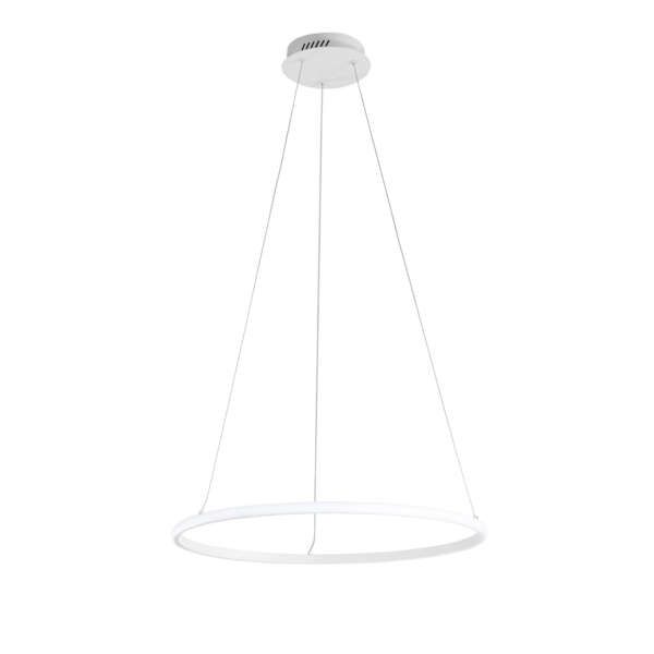 Suspension LED axis en métal blanc avec diffuseur silicone CCT 600 x h1500mm 30w