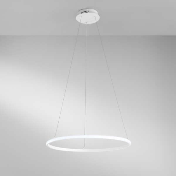 Suspension LED axis en métal blanc avec diffuseur silicone CCT 600 x h1500mm 30w – Image 3