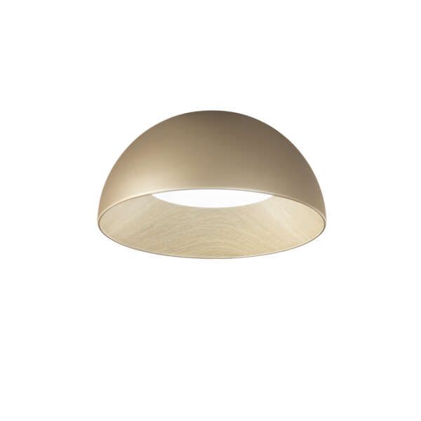 Plafonnier LED coco gold en métal 40w CCT 50cm