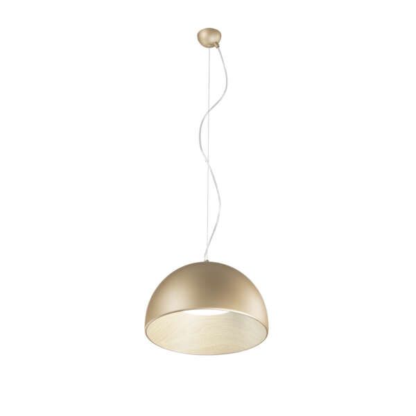 Suspension LED coco gold en métal 30w CCT 35cm