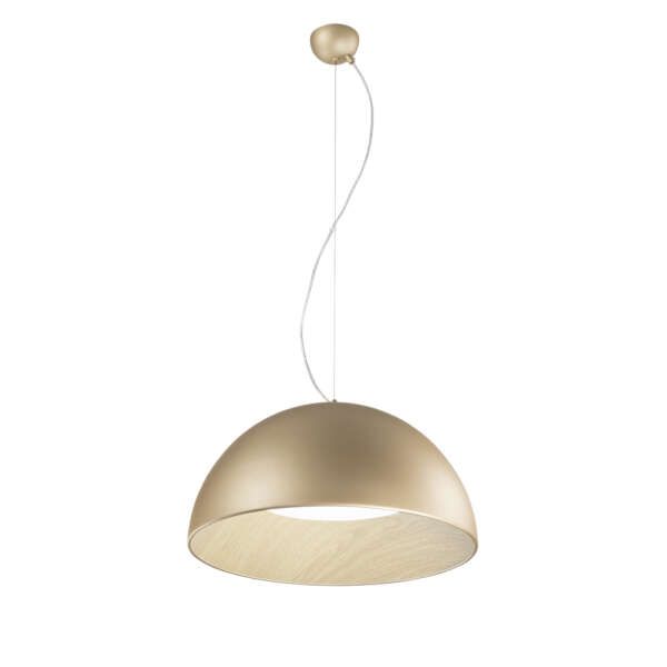 Suspension LED coco gold en métal 40w CCT 50cm