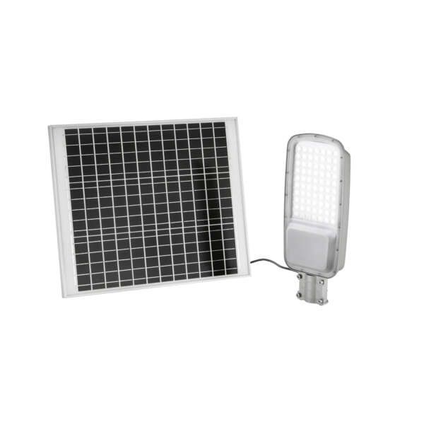 Feu de route radius en aluminium avec panneau solaire 15w 48w 2100lm 4000k – Image 2