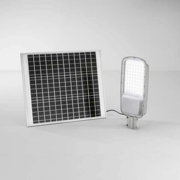 Feu de route radius en aluminium avec panneau solaire 15w 48w 2100lm 4000k – Image 3