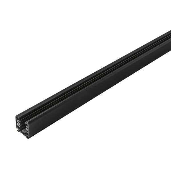 Rail triphasé rail en aluminium noir mat 1 mètre