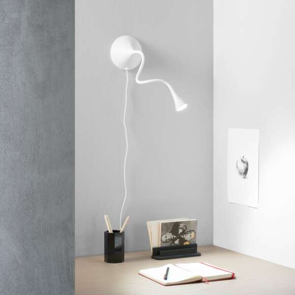 Lampe de lecture newton en métal blanc 3,2w 300lm 4000k(lumière naturelle) – Image 2