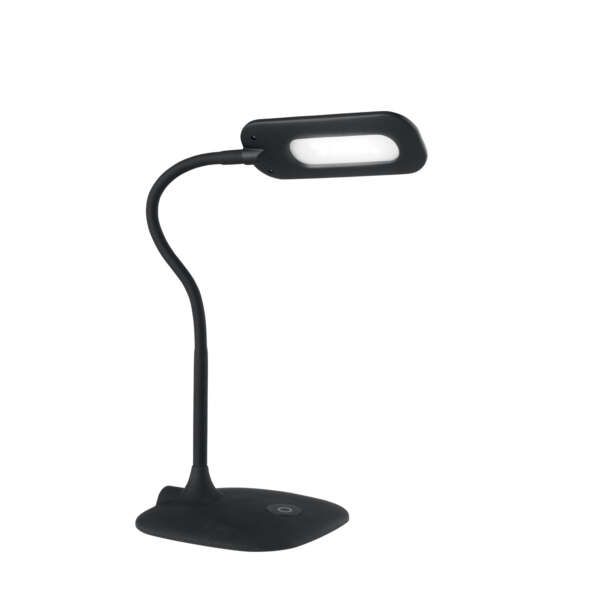 Lampe de lecture LED darwin en métal noir avec tactile et variateur