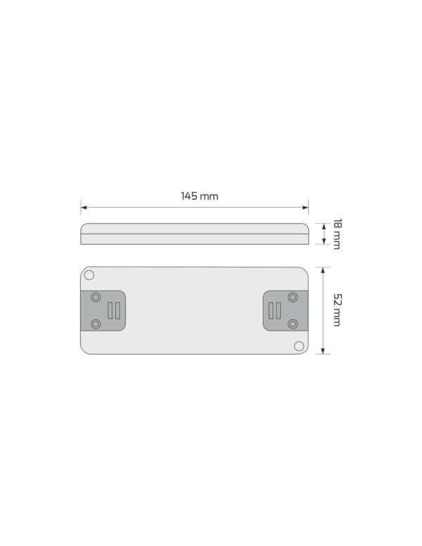 Driver LED plat FLAT 24V DC 60W – Image 2