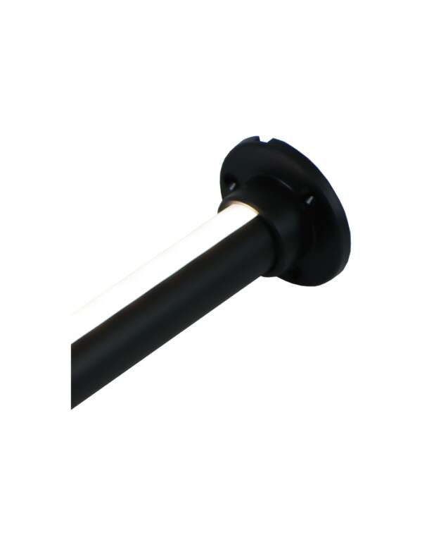 Profile penderie rond noir pour rubans LED 2m – Image 2