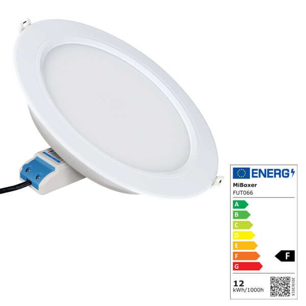 Downlight connecté Blanc LED RGB+CCT 12W (2.4GHz)