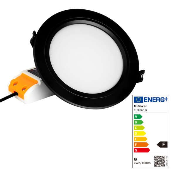 Downlight Noir LED RVB+CCT 9W (2.4GHz)